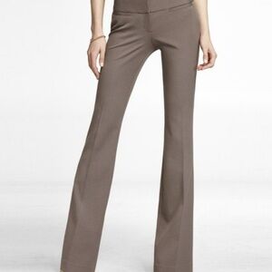 Ships 4 Free! Express Editor trousers. Dark Taupe. Flare. 8S petite fit